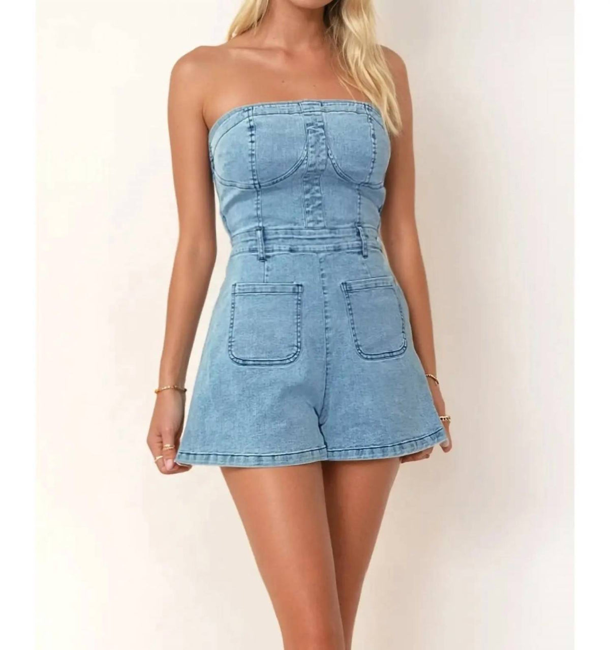 Wisteria Lane - Darling Strapless Romper