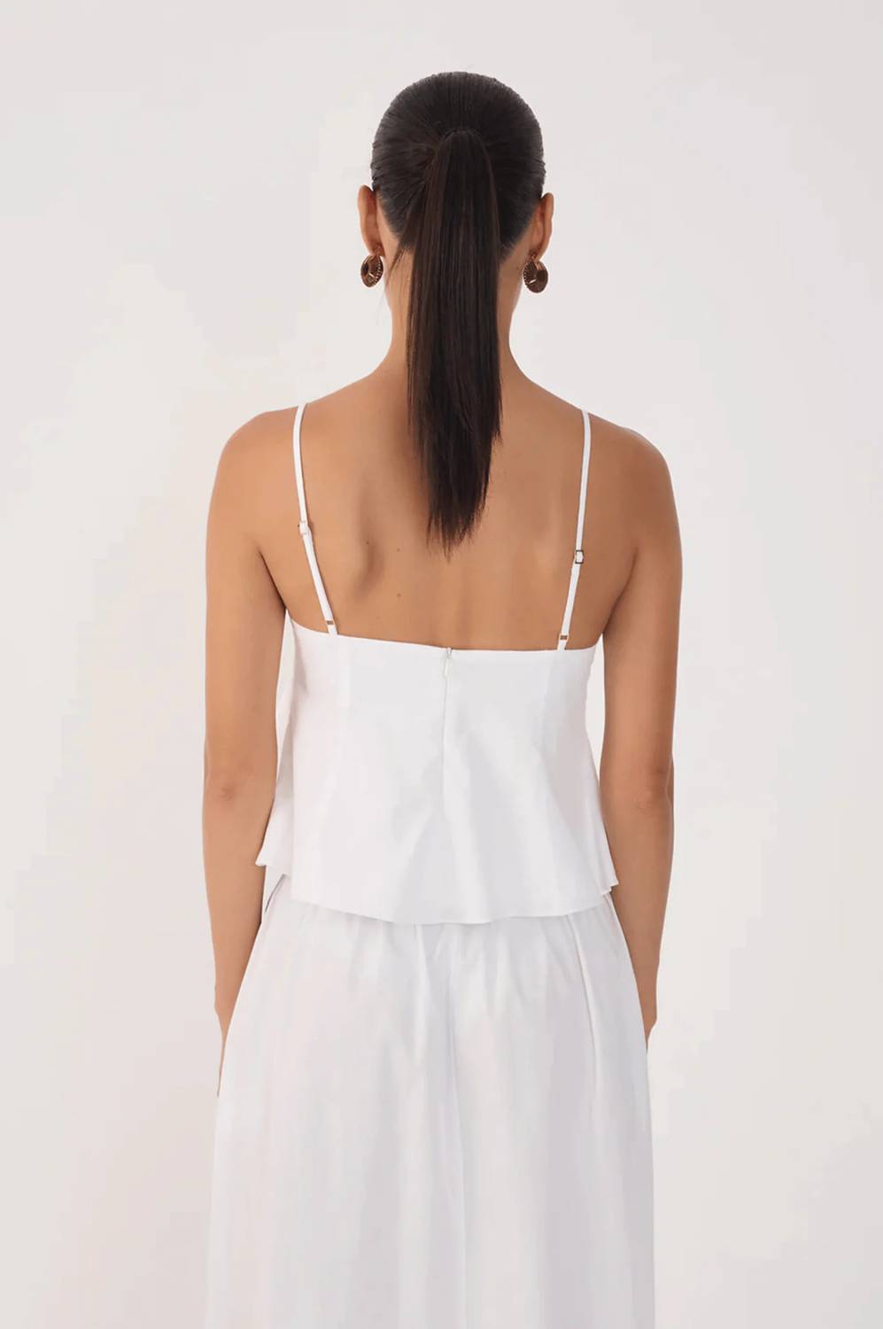 Dress To - V Neck Sleeveless Peplum Top