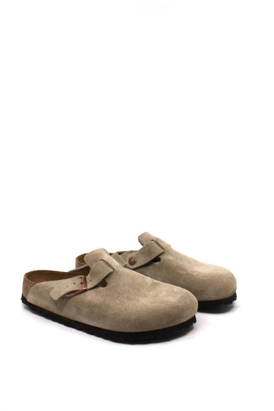 Birkenstock - Women's Boston Suede Soft Footbed Clog