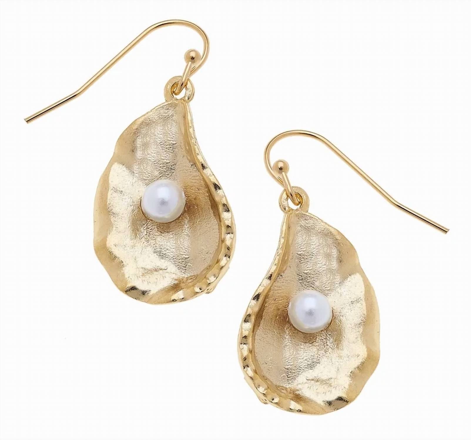 Susan Shaw - Women's Oyster and Pearl Earrings