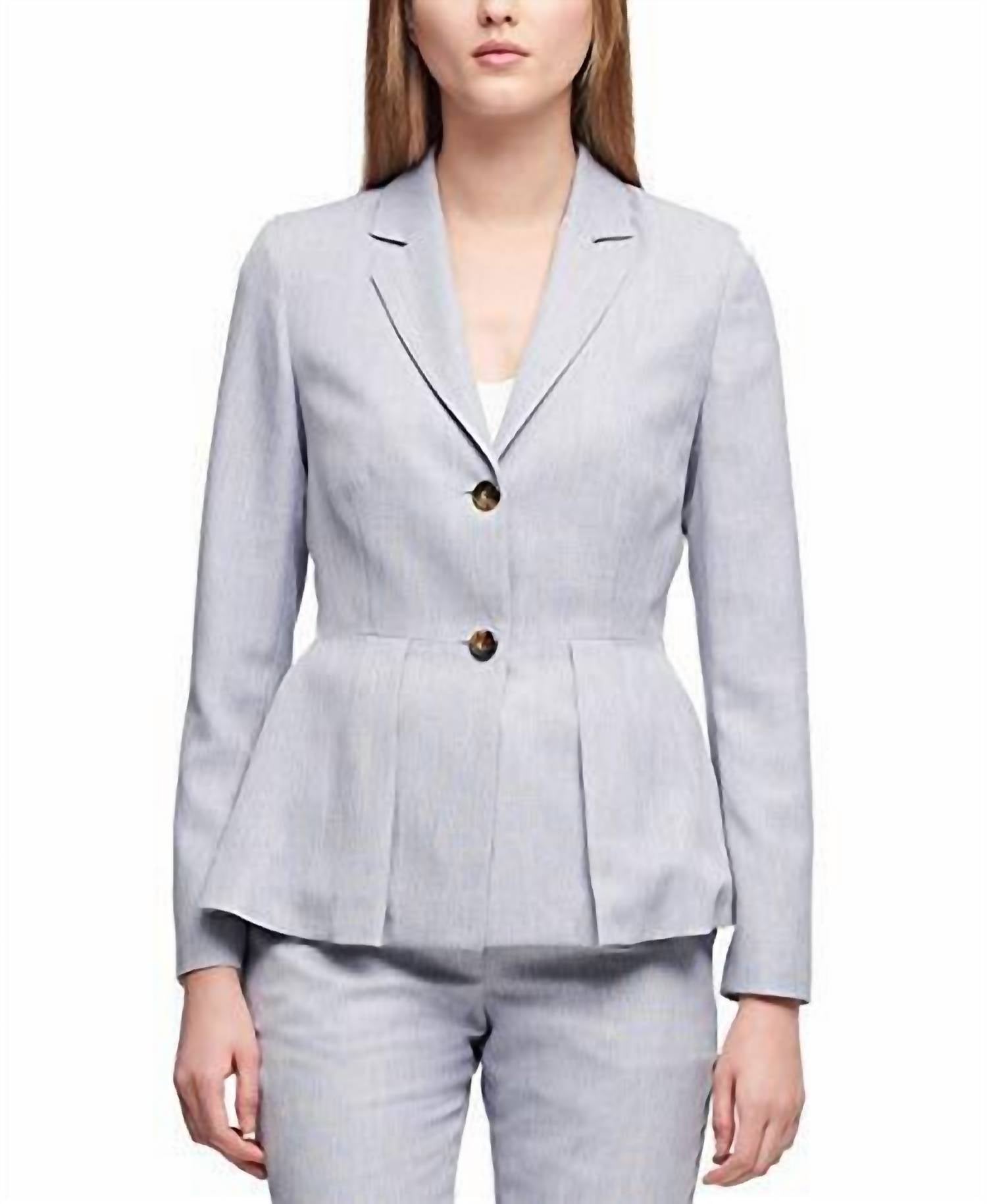 Dkny - Peplum Two Button Blazer