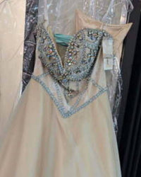 Karishma Creations - Women's Elegant Beaded Corset Formal Gown