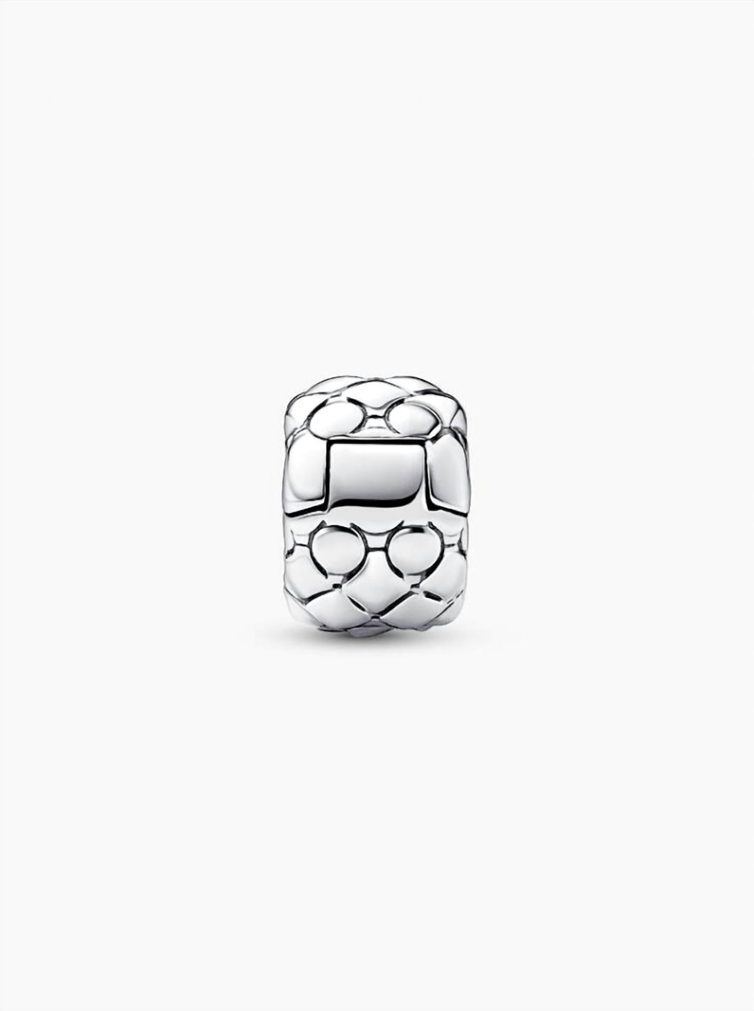 Pandora Women's Studded Clip Charm in silver - women's item - alternate view