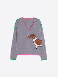 Vilagallo - Intarsia Dachshund Sweater