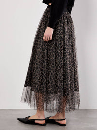 Apricot - Layered Tulle Maxi Skirt