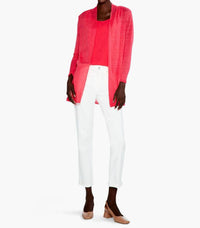 Nic + Zoe Pippa Lightweight Long Back Of The Chair Cardigan in paradise pink - women's cardigan