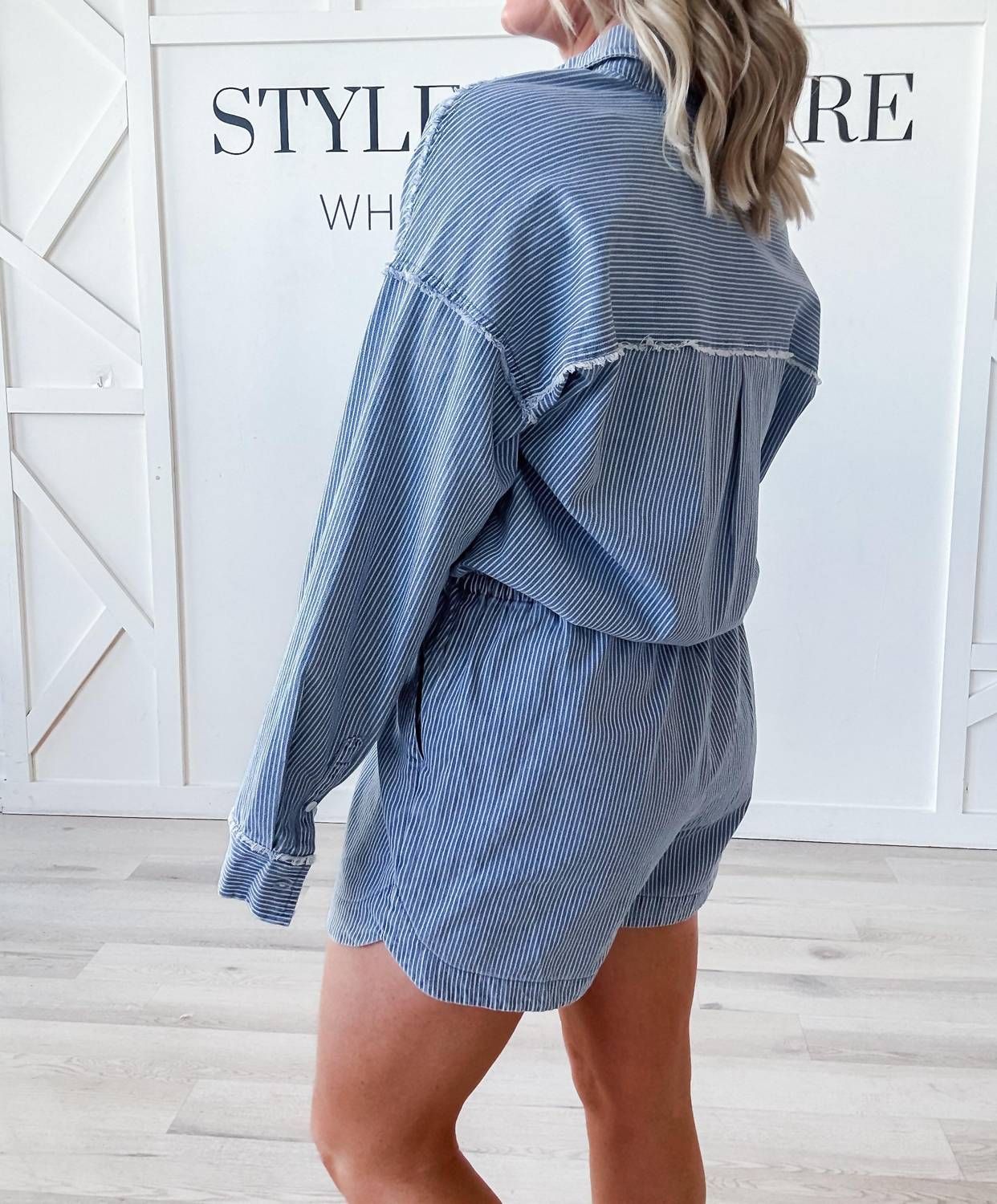White Birch - Rita Striped Romper