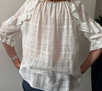 Fifteen Twenty - Short Sleeve Ruffle Top