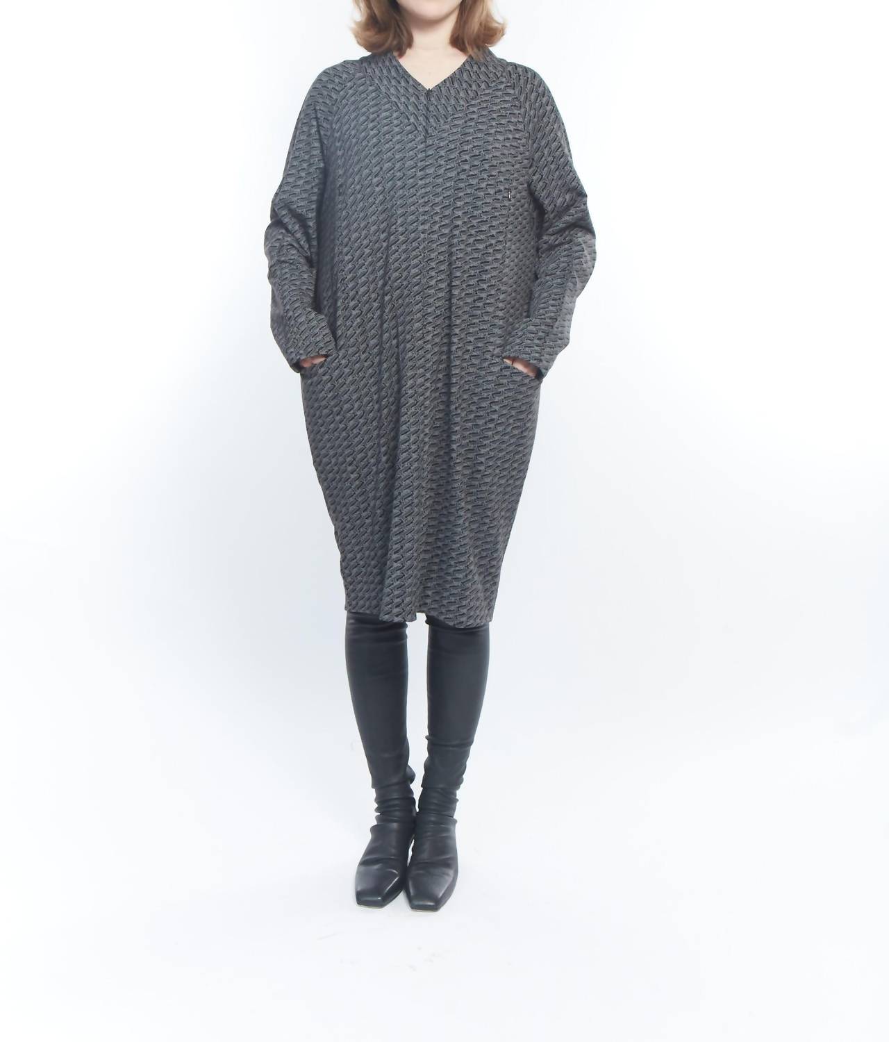 Matthildur - Alabaster Long Sleeve Midi Dress