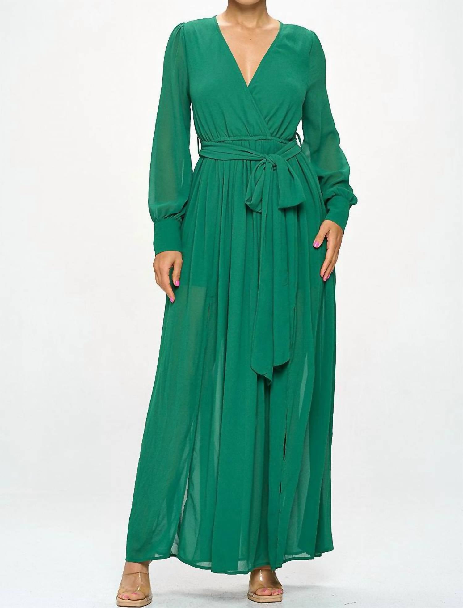 Little Secret Of Mine - Swaying In Splendor Flirty Maxi Dress