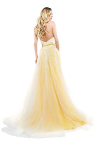 Colors Dress - Halter Tulle Gown
