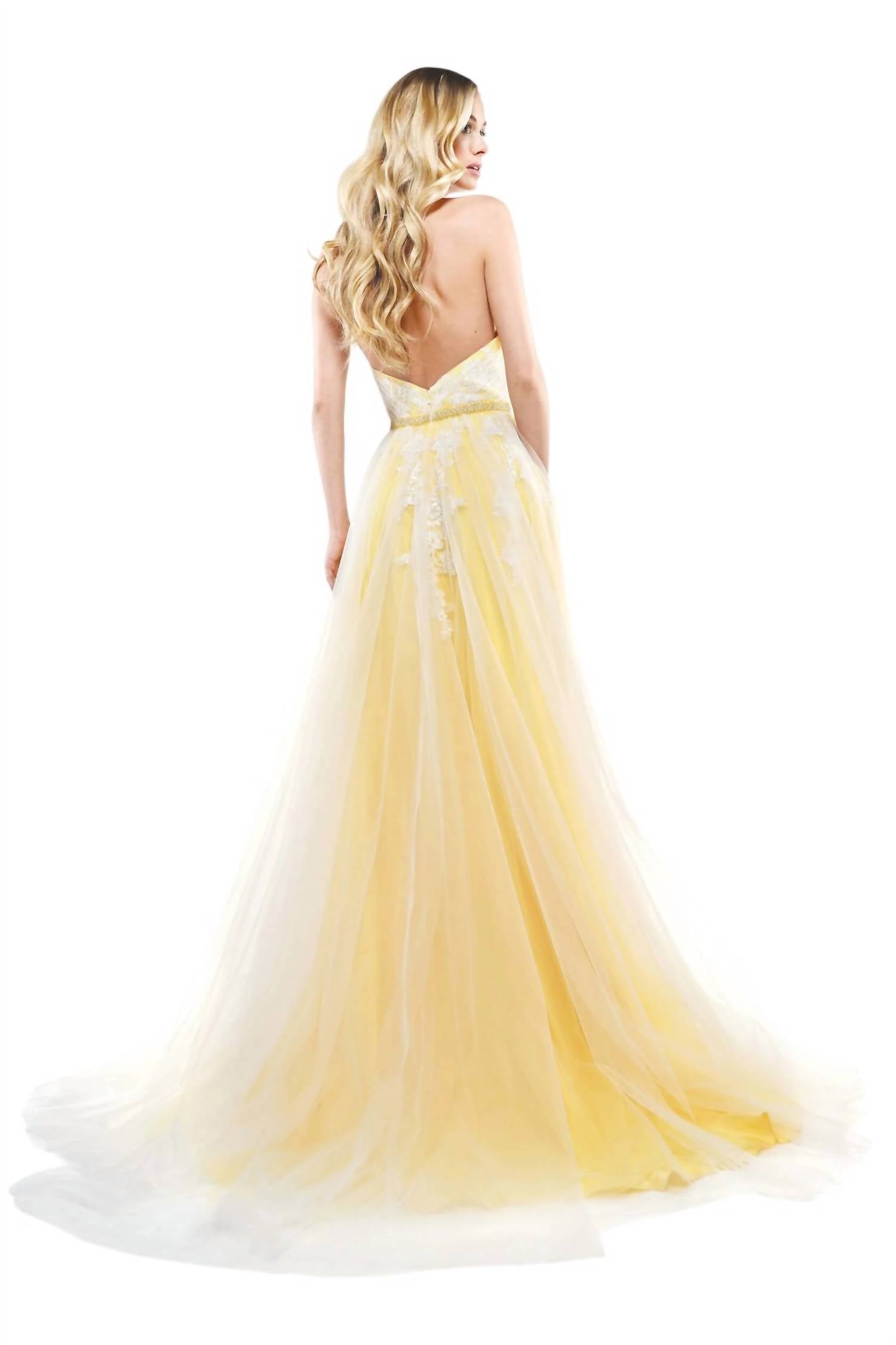 Colors Dress - Halter Tulle Gown