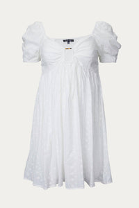 Fore - FLORAL-EMBROIDERED BRODERIE ANGLAISE MINI DRESS