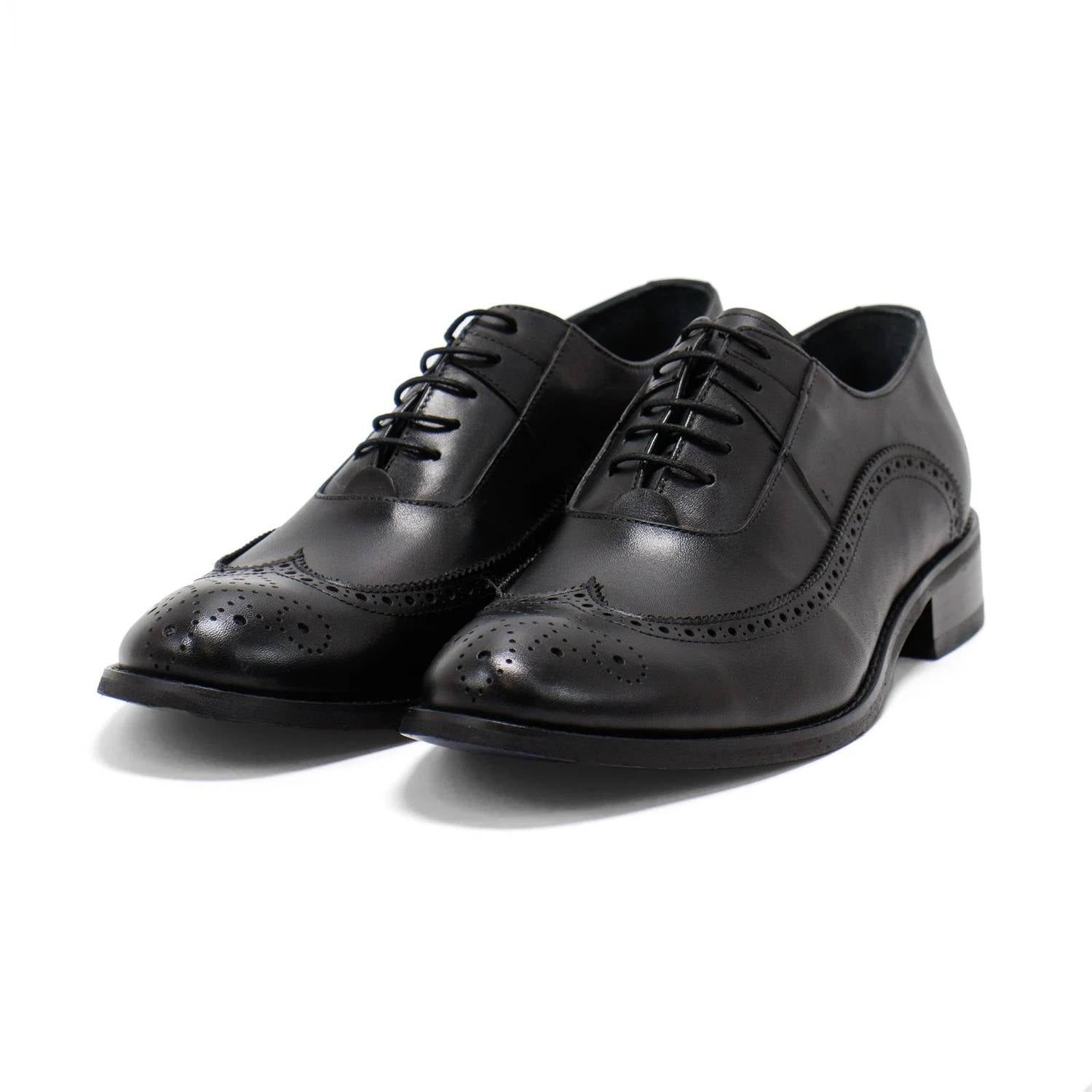 Hakki - Men's Genova Leather Wingtip Oxford Shoes