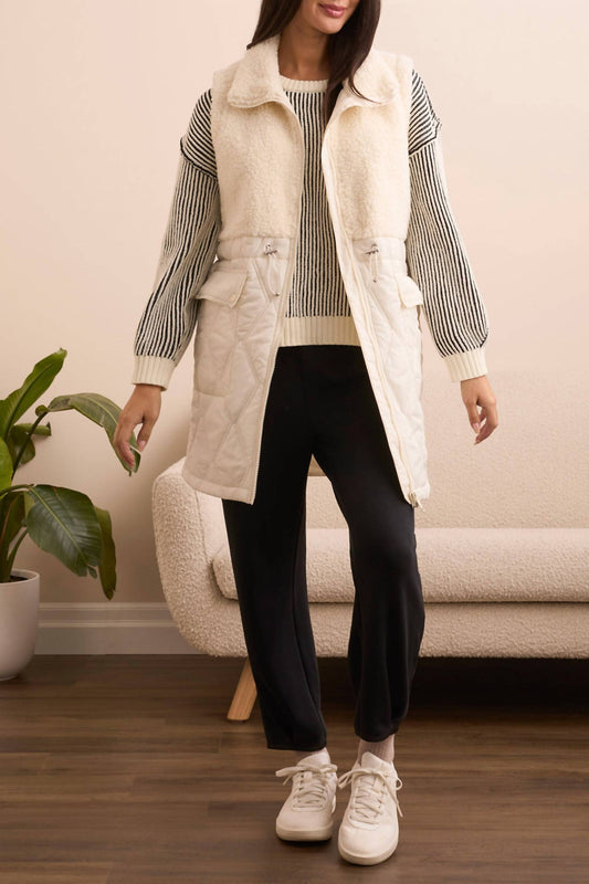 Tribal - Mix Media Sherpa Vest