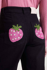 Compania Fantastica - Strawberry Patch Pocket Denim Jeans