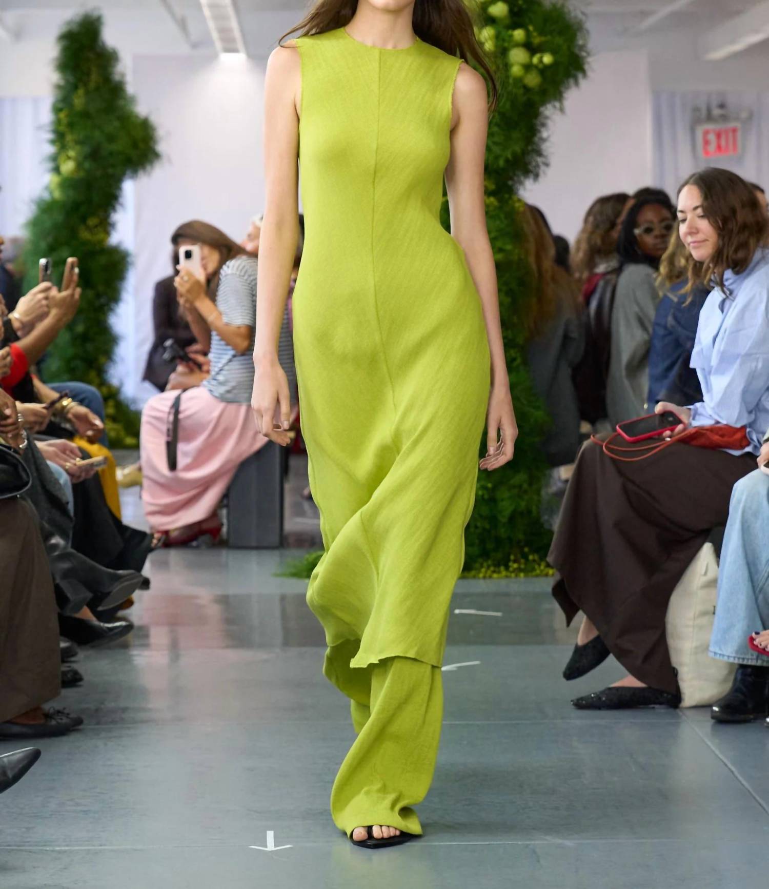 Tibi - Plisse Sleeveless Bias Dress