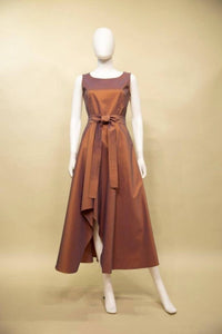 Samuel Dong - Women's Self Belt Sleeveless Dress