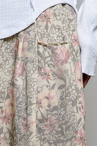 Pol - Crafted Textured Allover Print Woven Wide Leg Pants