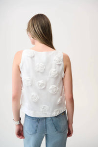 Joseph Ribkoff - Novelty Top with 3D Floral Embroidery