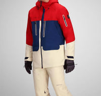 Obermeyer Cirque Jacket in fresno red - men's jacket - detail view