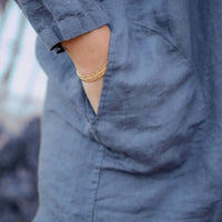 Vikolino - Linen Button Up Tunic Dress