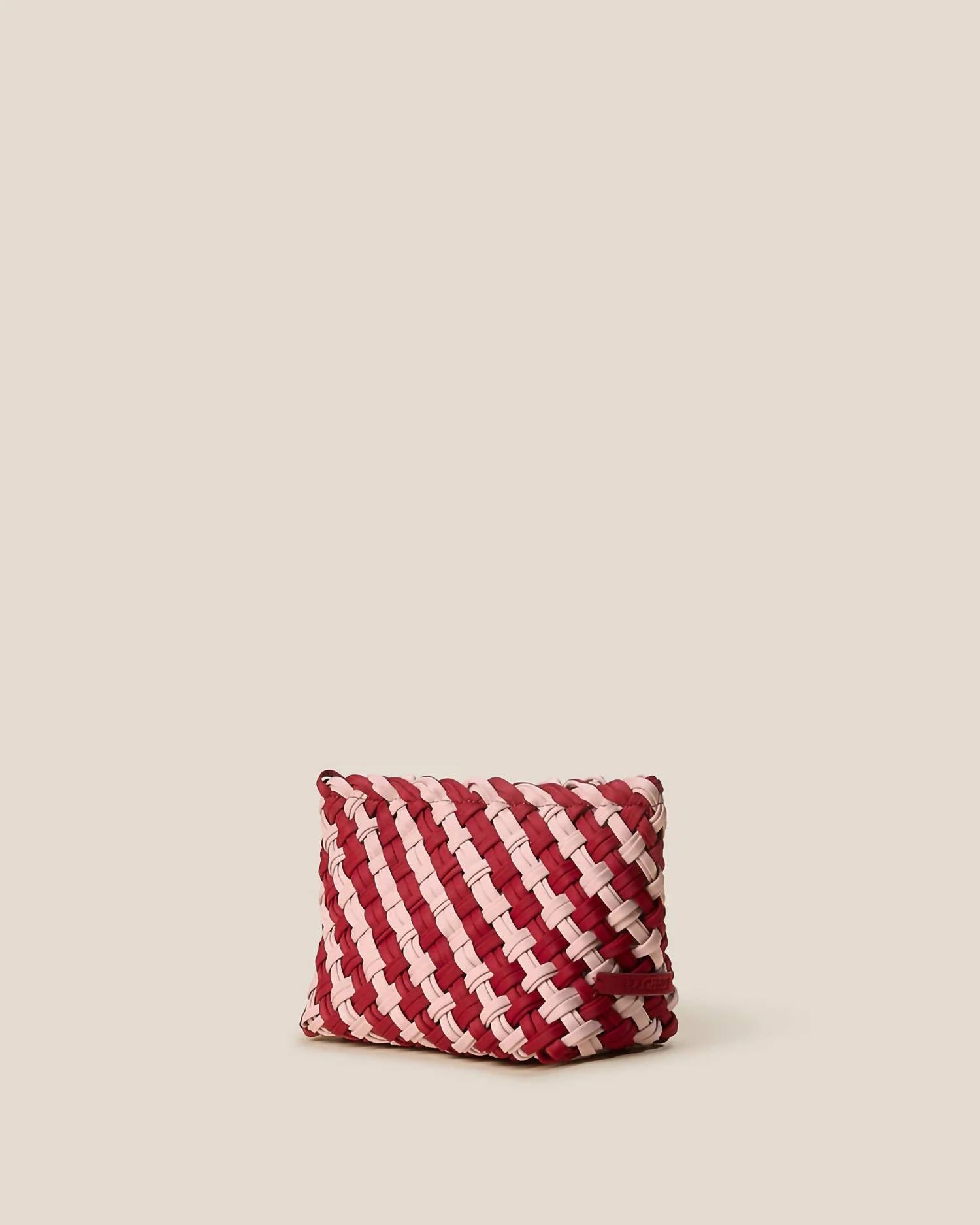 NAGHEDI Women's Gigi Double Weave Clutch Bag in lychee - women's bag