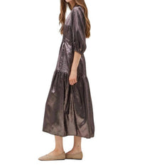 Grade & Gather - Pleated Waist Shimmer Dress