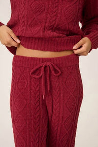 Pj Salvage - Cozy Chenille Cable Knit Pant