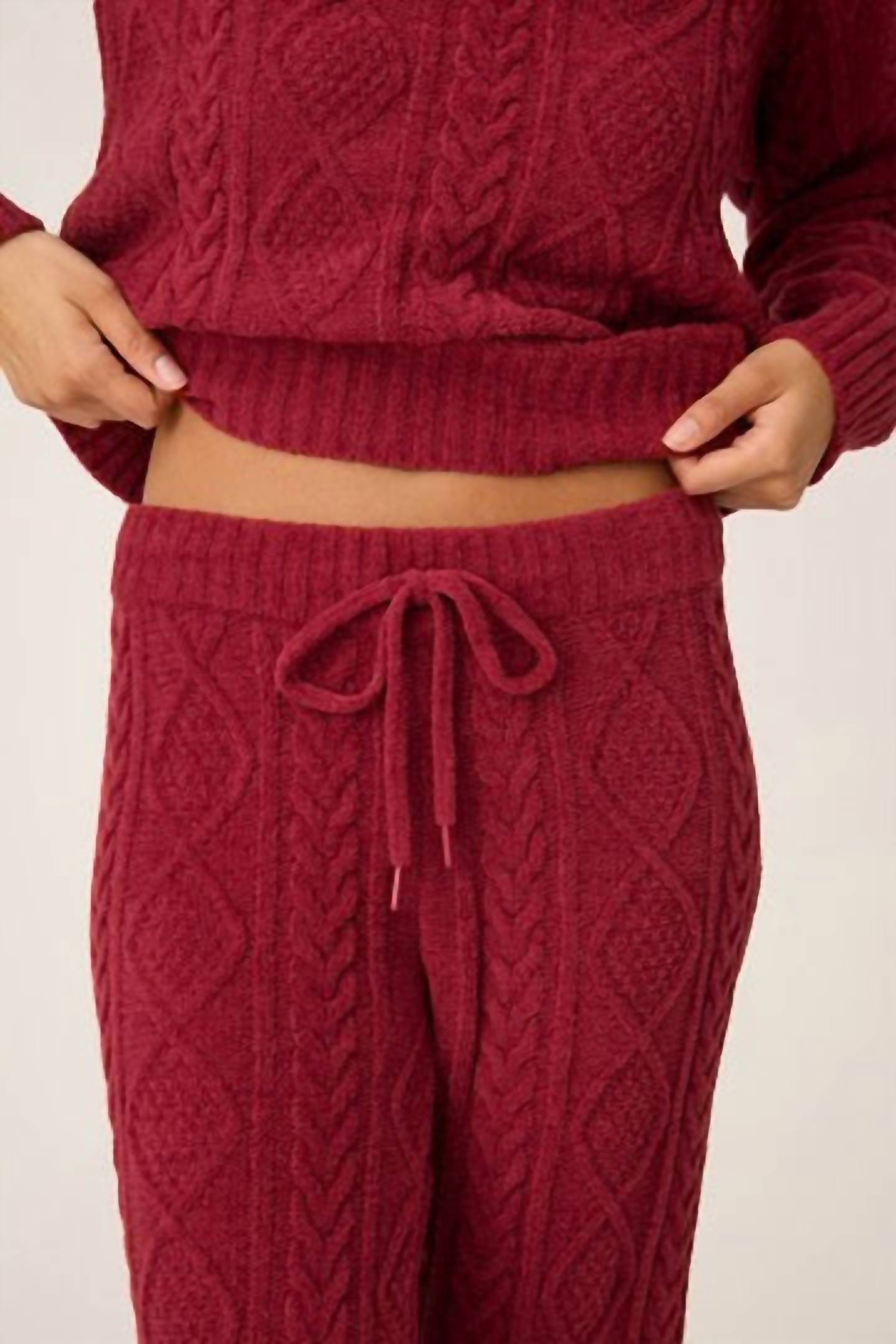 Pj Salvage - Cozy Chenille Cable Knit Pant