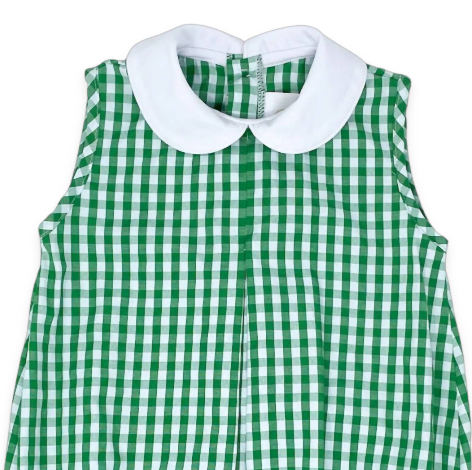 Lullaby Set Girls Collier Bubble Onesies in augusta green check - kids' item - detail view