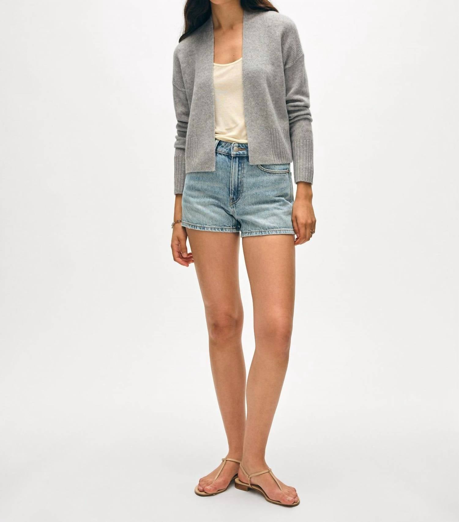 White + Warren - Cashmere Open Front Cardigan