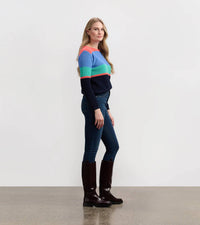 Hatley - Devon Bright Colorblock Stripes Sweater