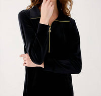 Lilly Pulitzer Eleni Velour Mini Dress in noir - women's dress - view 5