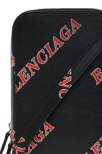 Balenciaga - Men's Calfskin Leather Sport Print Phone Holder Bag