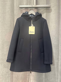 Herno Women's Woven Coat in navy - women's jacket