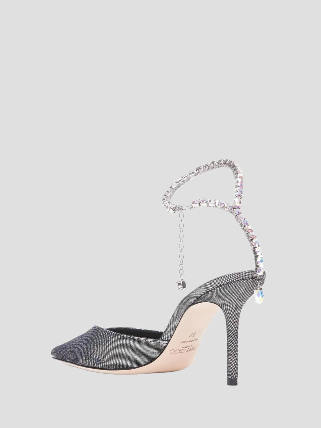 Jimmy Choo - Women's Saeda Metallic Disco Suede Pumps With Crystal Embellishment