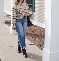 Risen - High Rise Crop Jeans