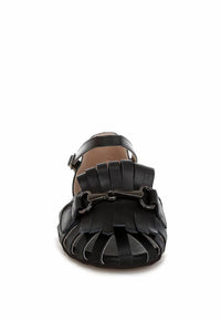 Rag Company - Women's Horsebit Fringe Flat Sandals