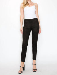 Joh Faux Suede Pants in black - women's pants