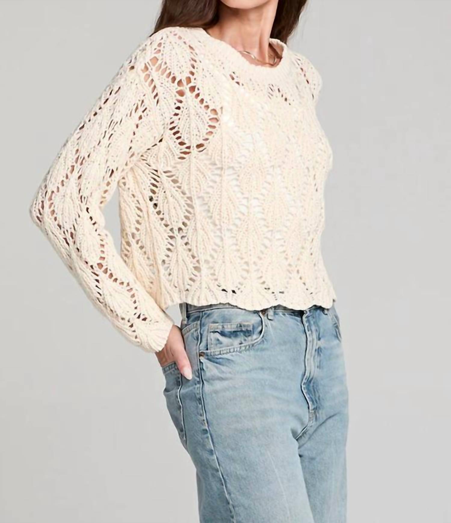 Saltwater Luxe - Arlo Bell Sleeves Boxy Sweater