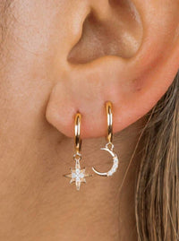 Alchemy & Co - Women's Moonrise Huggies Hoops
