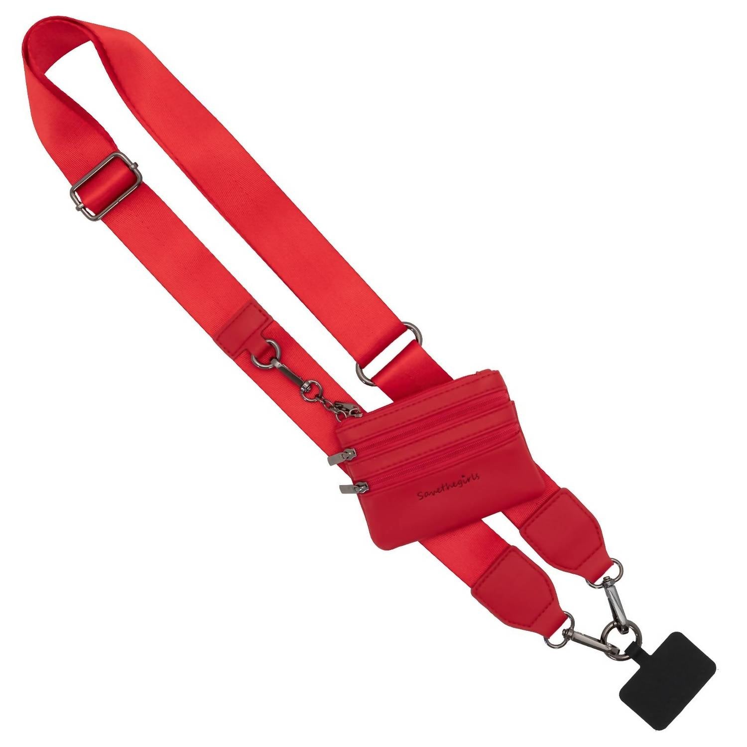 Save The Girls - Women's Clip & Go Phone Or Bag Crossbody Strap With Pouch