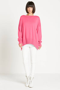 Planet By Lauren G. - Ribbed Boatneck Top