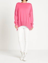 Planet By Lauren G. - Ribbed Boatneck Top