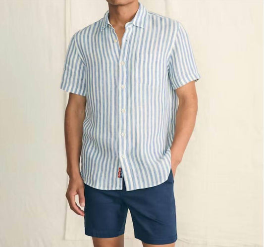 Faherty - Palma Linen Striped Shirt