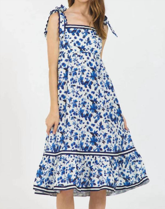 Stellah - Tie Shoulder Midi Dress