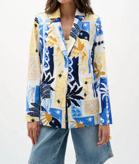 Joseph Ribkoff - Silky Knit Tropical Fitted Blazer