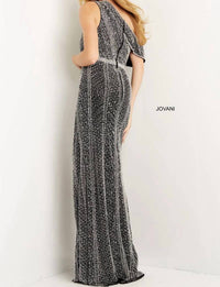 Jovani - Off-shoulder Sheath Silhouette Dress