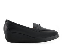 Andrea - Women's Comfort Leather Platform Loafers